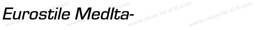 Eurostile MedIta字体转换